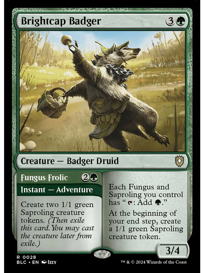 Brightcap Badger // Fungus Frolic