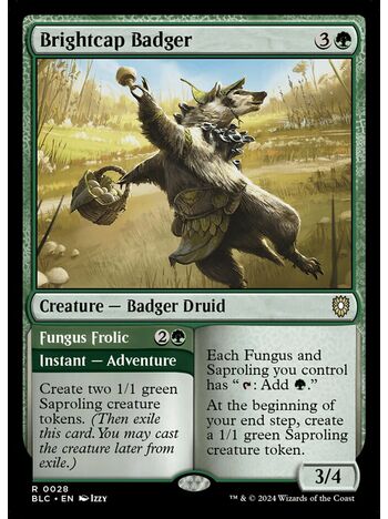 Brightcap Badger // Fungus Frolic