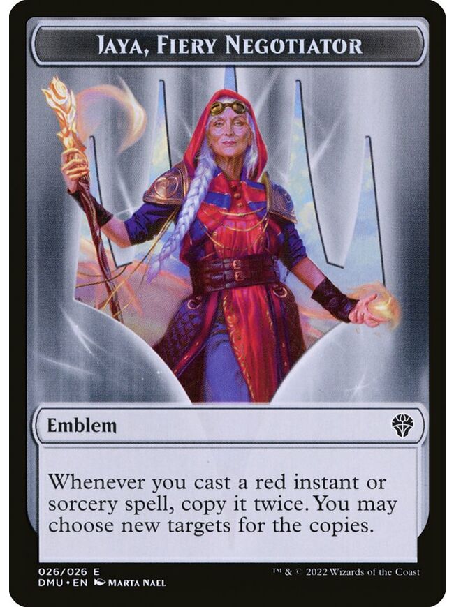 Jaya, Fiery Negotiator Emblem Token
