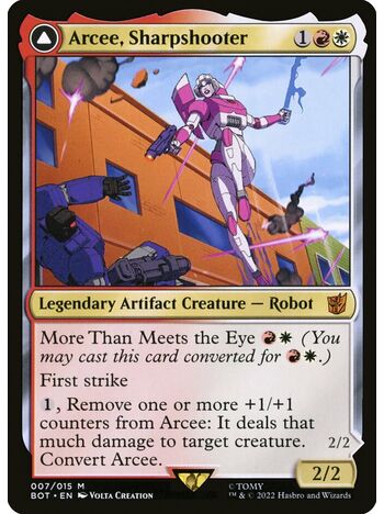 Arcee, Sharpshooter // Arcee, Acrobatic Coupe