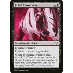 Failed Conversion
