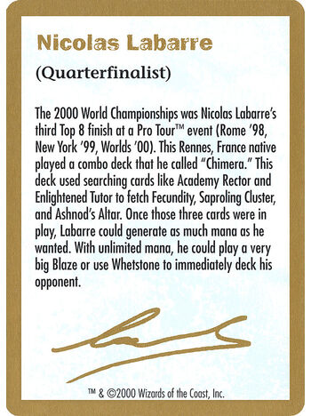 Nicolas Labarre Bio