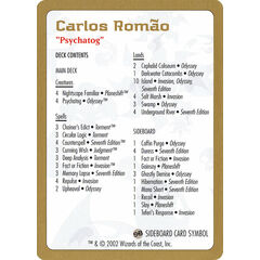 Carlos Romão Decklist