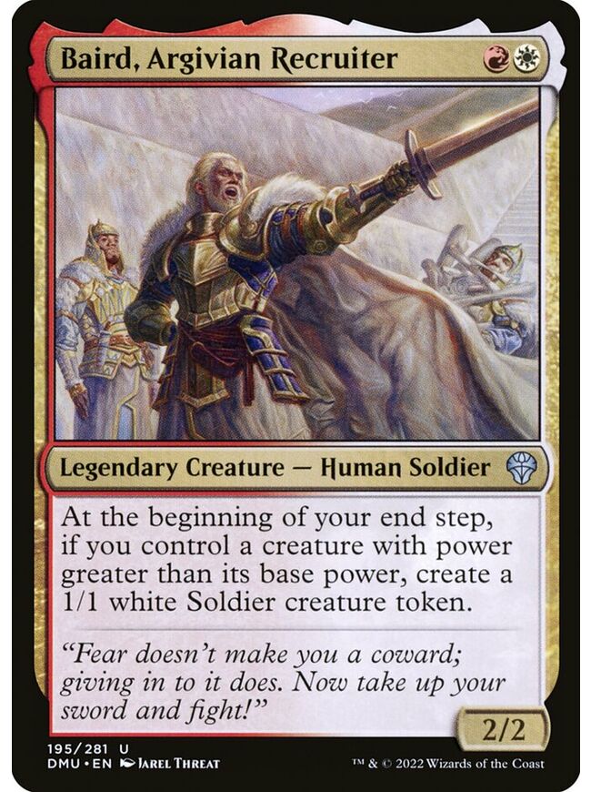Baird, Argivian Recruiter