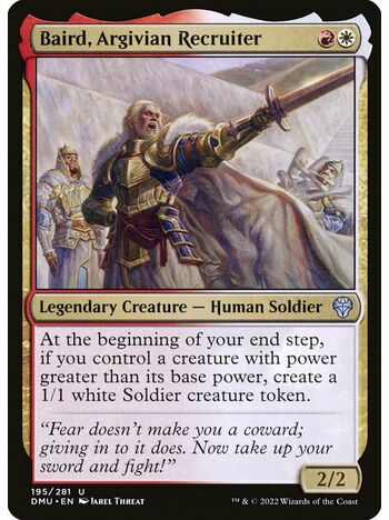 Baird, Argivian Recruiter
