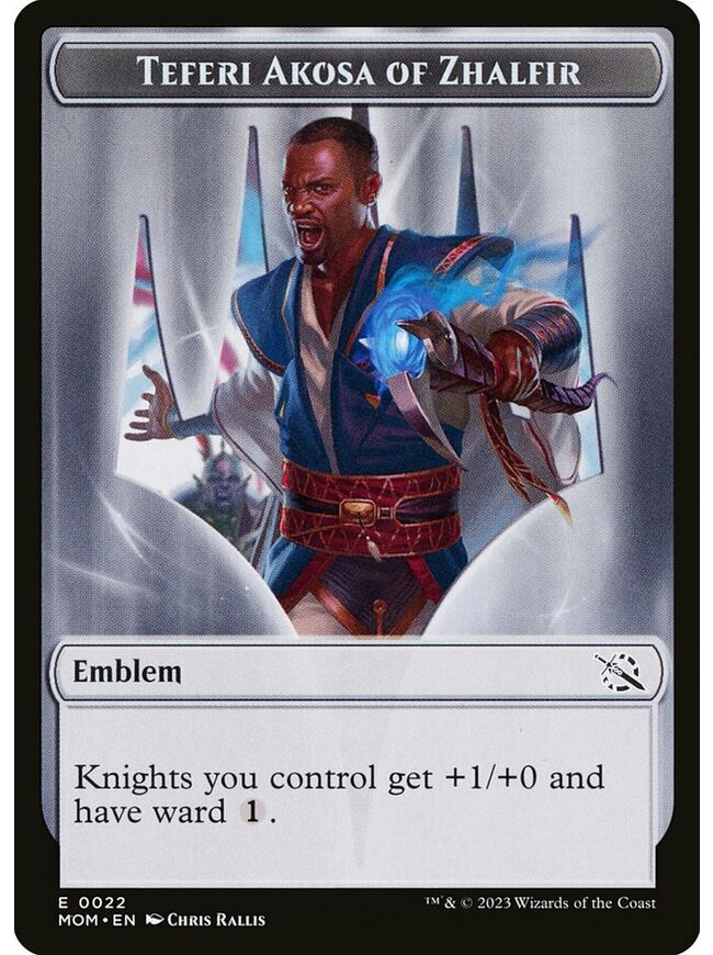 Teferi Akosa of Zhalfir Emblem Token
