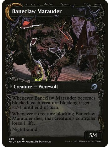 Baneblade Scoundrel // Baneclaw Marauder