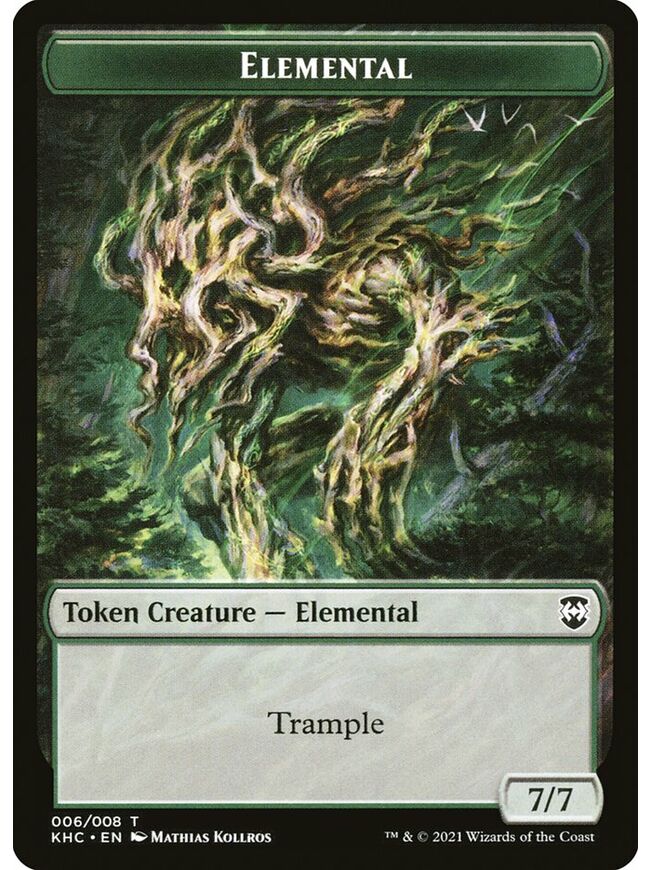 Elemental Token (7/7) (Trample)