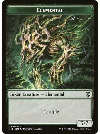 Elemental Token (7/7) (Trample)
