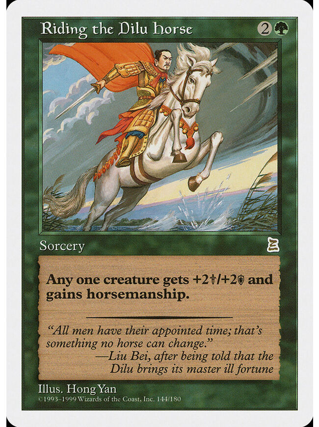 Riding the Dilu Horse