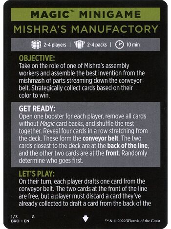 Mishra's Manufactory // Mishra's Manufactory (cont'd)