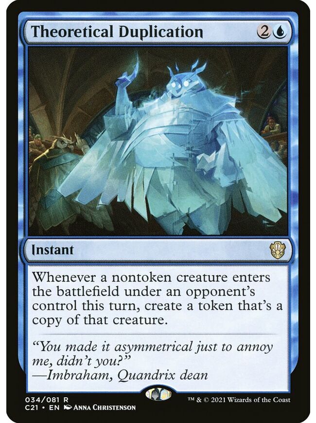 Theoretical Duplication