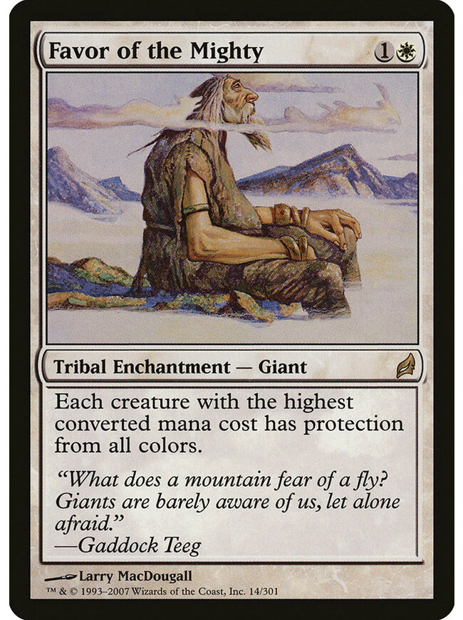 Favor of the Mighty