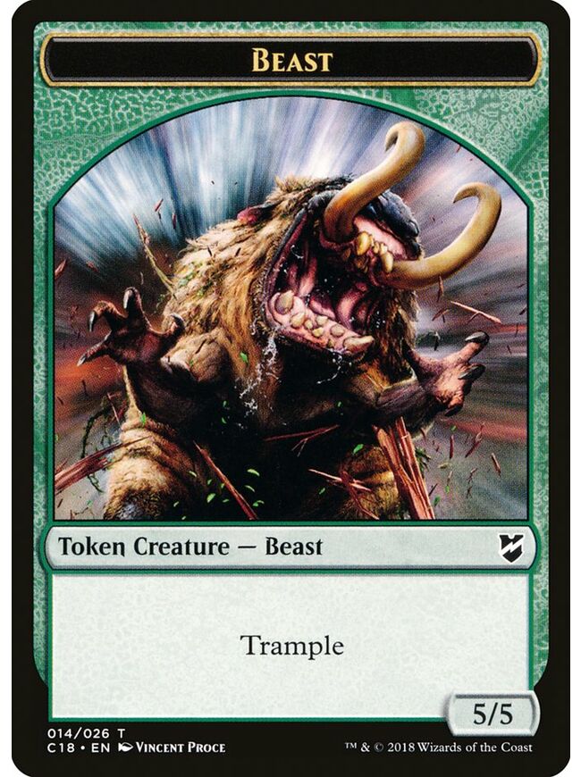 Beast Token (5/5) (Trample)
