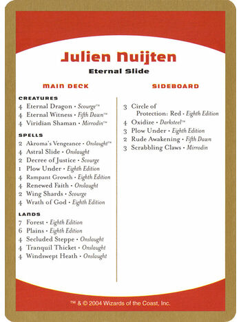 Julien Nuijten Decklist