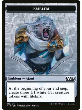Ajani, Adversary of Tyrants Emblem Token