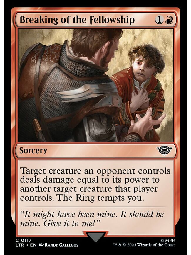 Breaking of the Fellowship