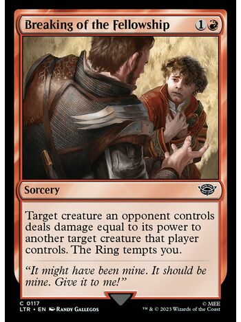 Breaking of the Fellowship