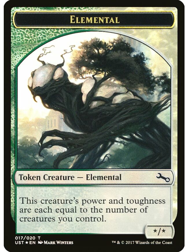 Elemental // Elemental Token (White/Green)