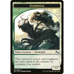 Elemental // Elemental Token (White/Green)