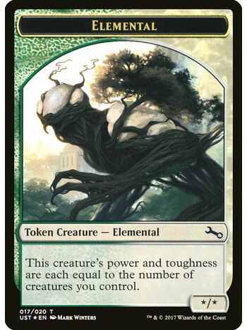 Elemental // Elemental Token (White/Green)