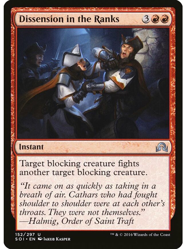 Dissension in the Ranks