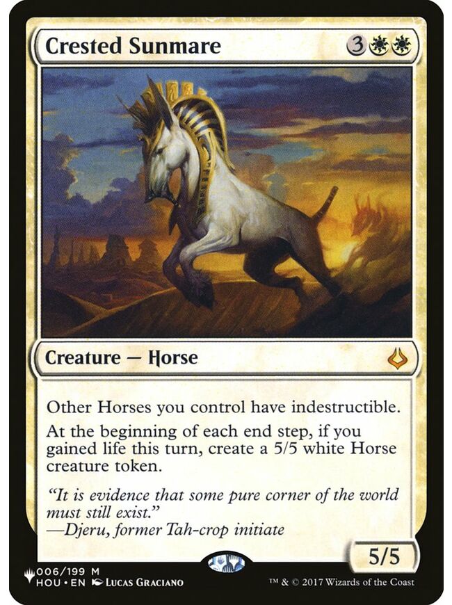 Crested Sunmare