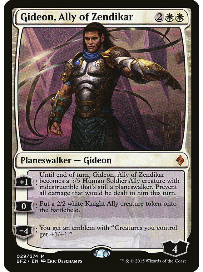 Gideon, Ally of Zendikar