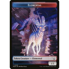Elemental Token (1/1) (Blue/Red)