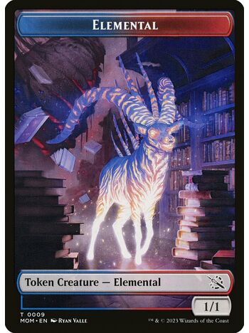 Elemental Token (1/1) (Blue/Red)