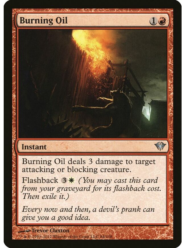Burning Oil