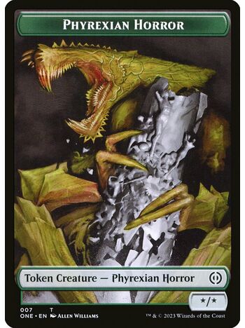 Phyrexian Horror Token (Green)