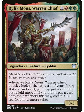 Rulik Mons, Warren Chief