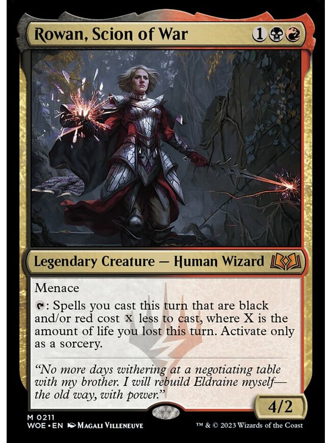 Rowan, Scion of War