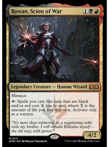 Rowan, Scion of War