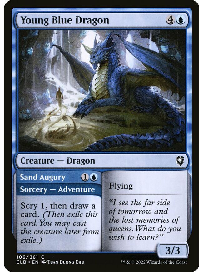 Young Blue Dragon // Sand Augury