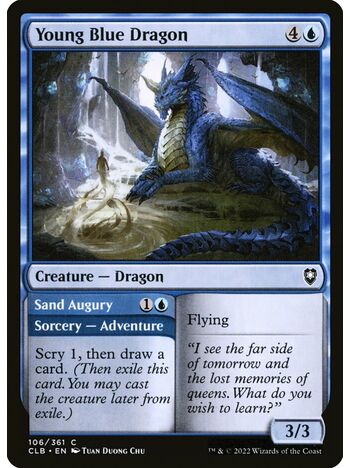 Young Blue Dragon // Sand Augury