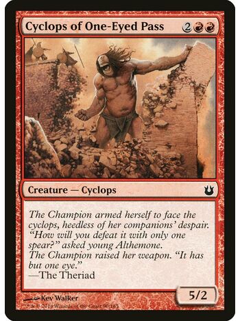 Cyclops of One-Eyed Pass