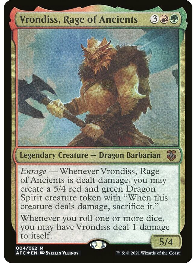 Vrondiss, Rage of Ancients