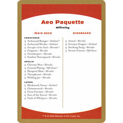 Aeo Paquette Decklist