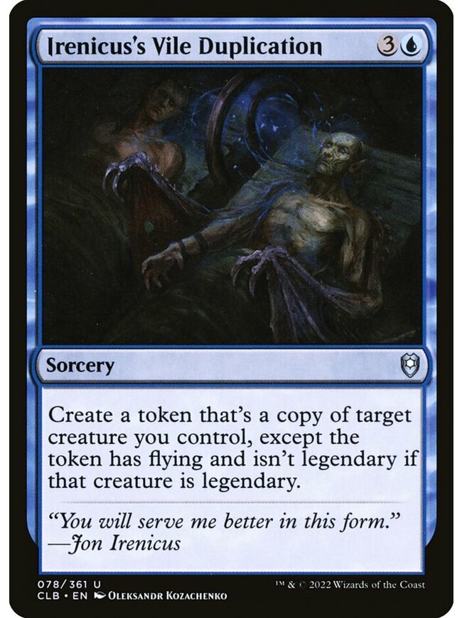 Irenicus's Vile Duplication