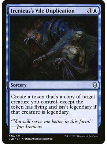 Irenicus's Vile Duplication