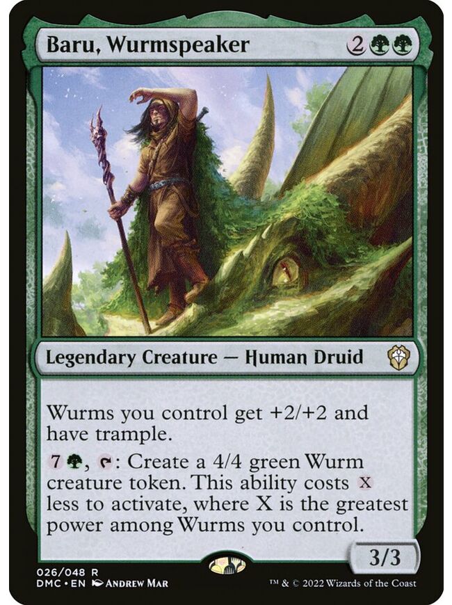 Baru, Wurmspeaker