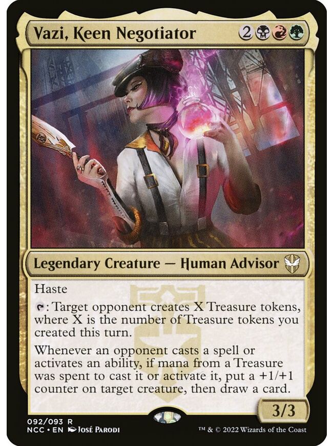 Vazi, Keen Negotiator