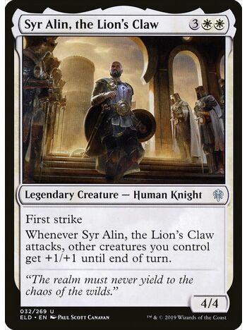 Syr Alin, the Lion's Claw