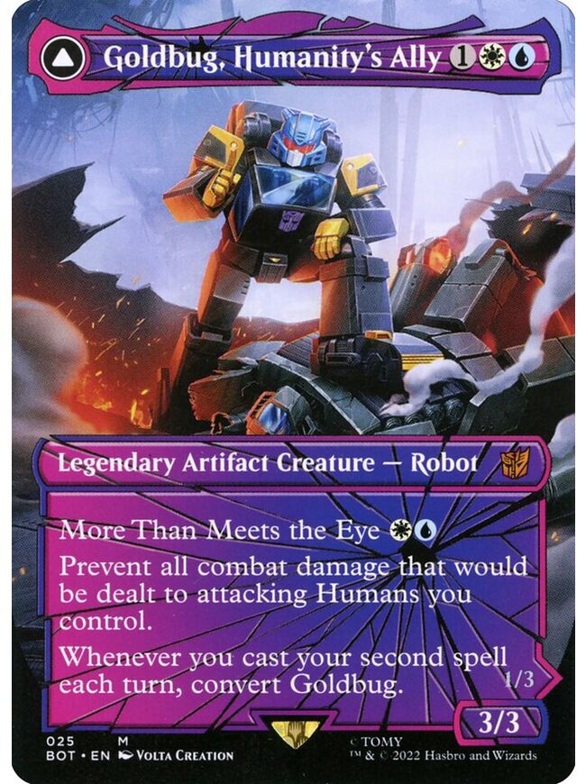 Goldbug, Humanity's Ally // Goldbug, Scrappy Scout