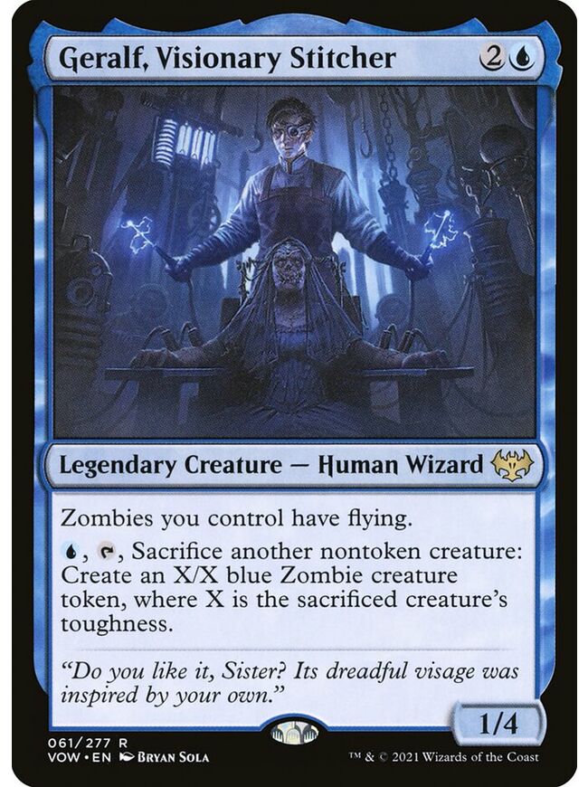Geralf, Visionary Stitcher