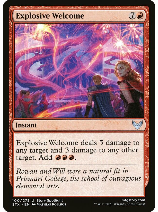Explosive Welcome