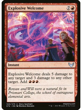 Explosive Welcome