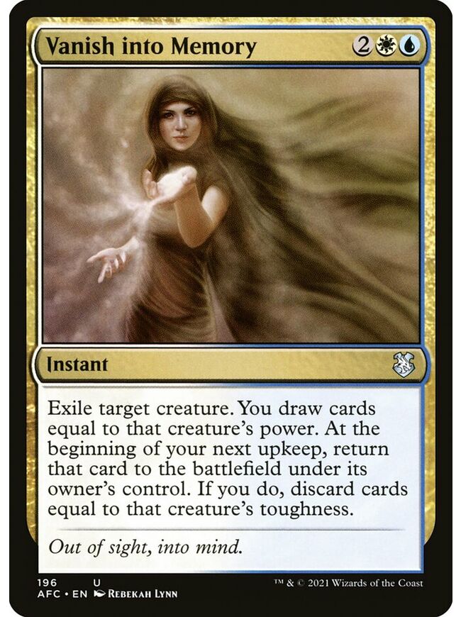 Vanish into Memory